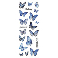 AUFKLEBER folie - Grüne und blaue Schmetterlinge