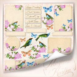 Einseitig 30x30cm Scrapbooking Papier Designpapier 250g, Garden of Eden 10