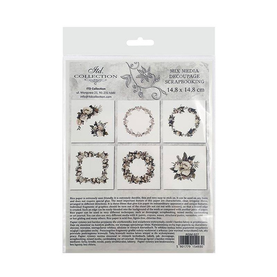 ITD - Reispapier-Set - ITD - RSM027 Blumen