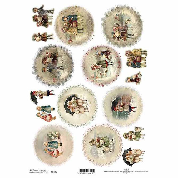 ITD Reispapier Decoupage Bastelpapier Softpapier Serviettentechnik, Kinder R1490