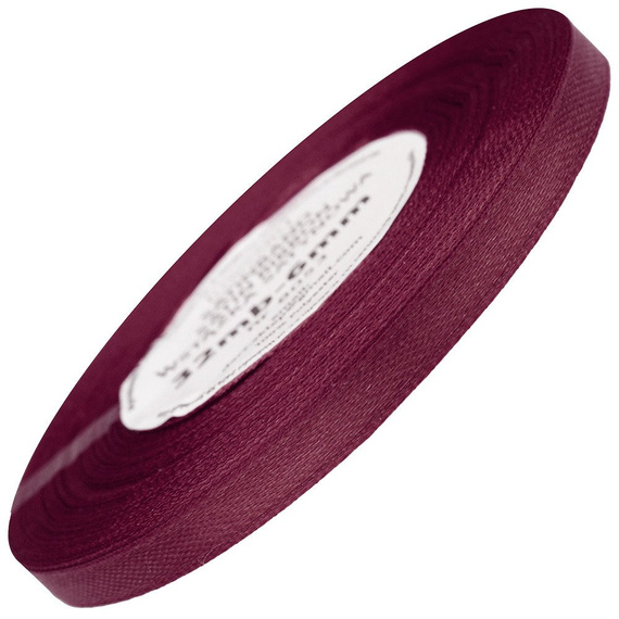 Satinband 6 mm - kastanienbraun- 32 lfm