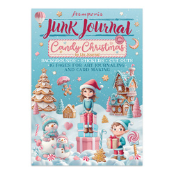 Set aus Junk Journal-Papieren, Aufklebern und Elementen - Candy Christmas - Stamperia