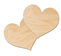 Holzherzen 5 cm, Herz, 2er-Set Dekor