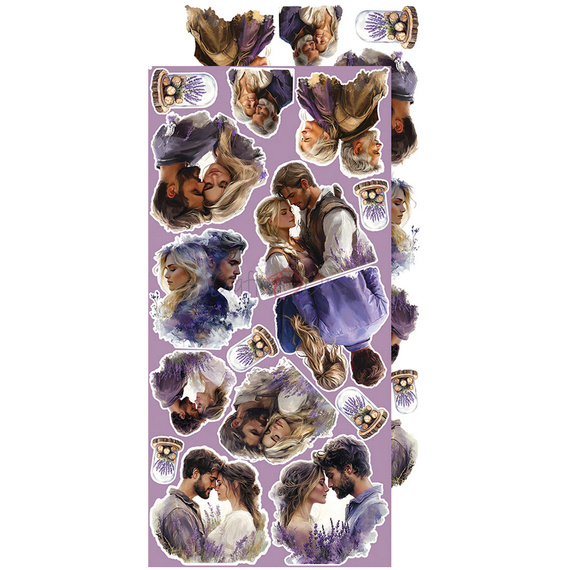 CRAFT OCLOCK 15x30cm Scrapbooking Papier mit Elementen, Heritage Whispers - Flowers