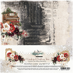 ALCHEMY OF ART Set 15x15cm Scrapbooking Papier, Wonderful Christmas Time