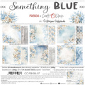 CRAFT OCLOCK 24 Blatt 20x20cm doppelseitig Scrapbooking Papier, Something Blue