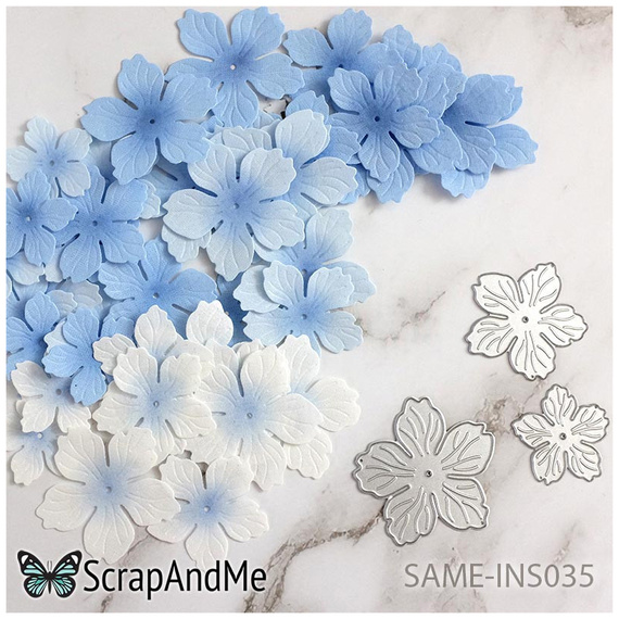 Stanzschablone - Cutting Die für Papier - SCRAPANDME - Blumen 035