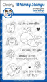 WHIMSY STAMPS - Transparent Stempel Motivstempel - Punny Messages - Wortspiele, Elefant, Wale