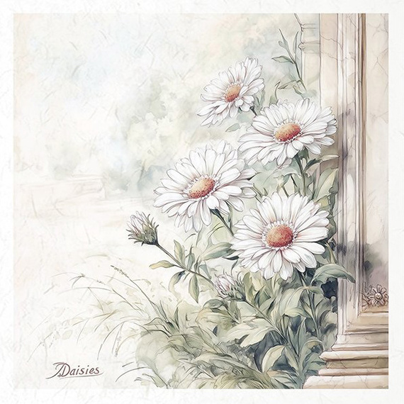 Reispapier-Set-Bastelpapier - ITD - RSM174 Blumen, Glockenblumen, Maiglöckchen, Gänseblümchen, Stiefmütterchen, Vergissmeinnicht, Veilchen