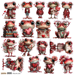 AUFKLEBER ScrapLove Dekor Stickers  - Frog in Love