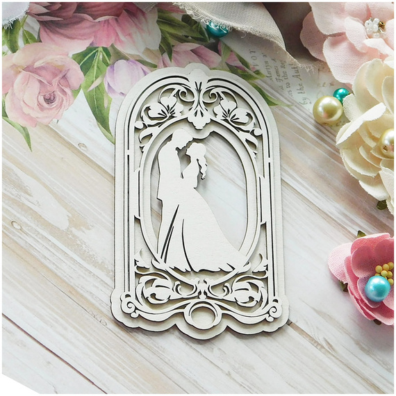 Die Cut Chipboard - Rahmen mit Dampf III - Kreatywna Pracownia