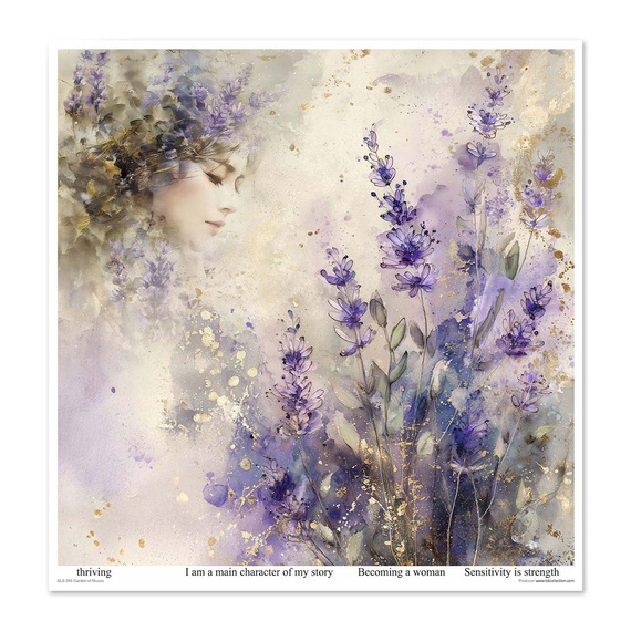 ITD COLLECTION Scrapbooking Papier Set 30x30 cm - Garden of Muses