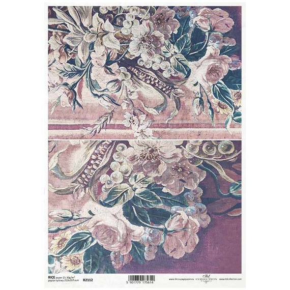 ITD Reispapier Decoupage Bastelpapier, Blumen R2112 