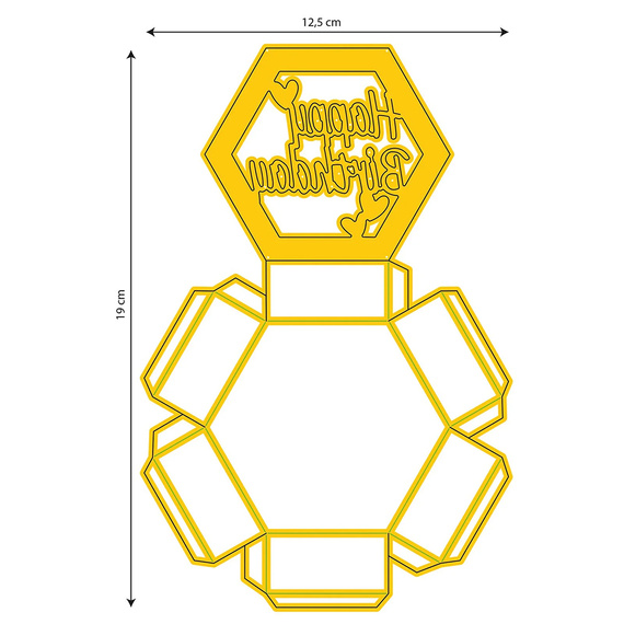 Stanzform Präge Stanzschablone Cutting Die - Nellie`s - SD339 Geburtstagsbox