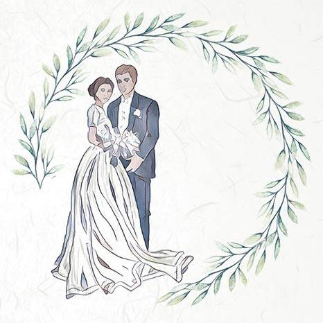 ITD Reispapier Decoupage SET Bastelpapier, Bräute und Bräutigame RSM064