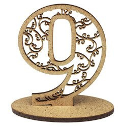 Monograce stehende Nummer mit HDF 9 (10cm) - Scrapiniec