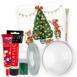 Decoupage-Set mit Acrylkugel 12cm