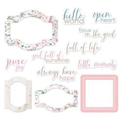 P13 - Papierelemente -  Frames and Words Birdhouse - 12 Stück