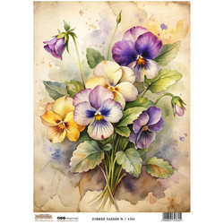 Reispapier Decoupage Bastelpapier A4 - Scraplove - Summer Garden 16