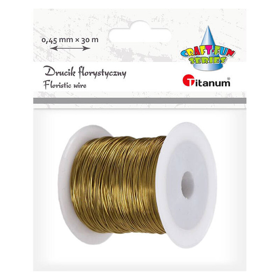 Floristendraht gold 0,45 mm - 30 m