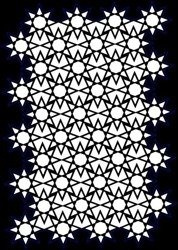 CREATIVE EXPRESSIONS Mixed Media Schablone STENCIL für Decoupage Scrapbooking - Star Screen