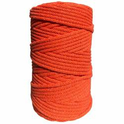 100m Baumwollkordel 5mm Seil aus Baumwolle mit Polyester Kern/Deko Schnur - orange