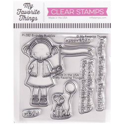 MY FAVORITE THINGS - Basteln Scrapbooking Klar Stempel Stamps Clearstamp, Birthday Buddies