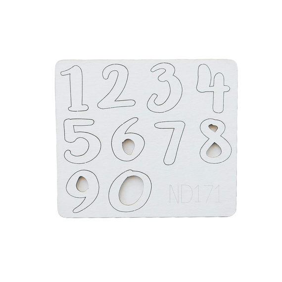 Dekorpappe Die Cut Chipboard - Zahlen - Kreatywna Pracownia