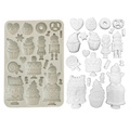 Silikonform Mold Gießen Mould - Candy Christmas - Torten - Stamperia