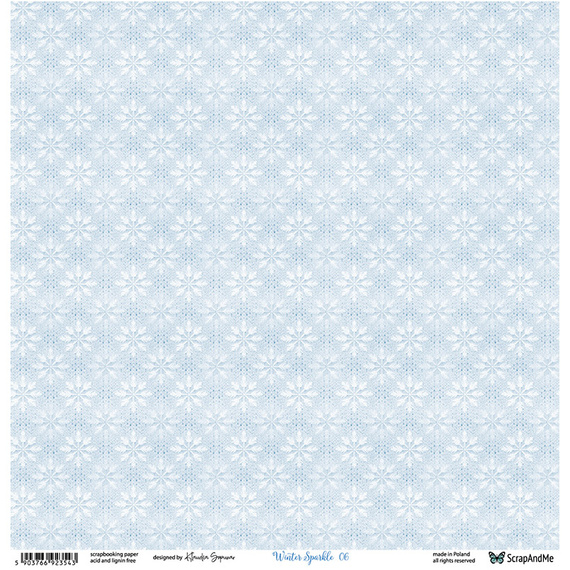 Scrapbooking Papier - ScrapAndMe - Winter Sparkle 05/06 - doppelseitig 30x30 cm