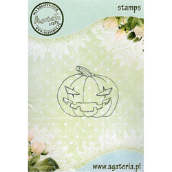 AGATERIA - Transparent Stempel Motivstempel - Halloween Pumpkin - Halloween-Kürbis