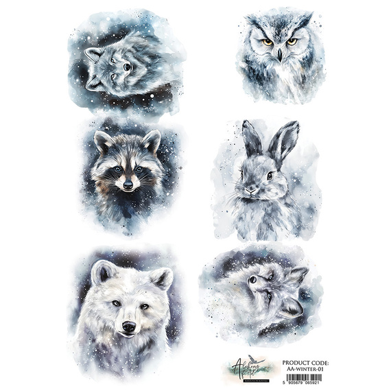 Reispapier für Decoupage A4 -  Alchemy of Art - Tiere