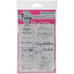 PINK & MAIN - Transparent Stempel Motivstempel Clear Stamp - Ever After Hochzeit, Braut und Bräutigam