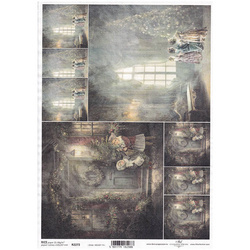 ITD Reispapier Decoupage Bastelpapier Serviettentechnik-R2272 Weihnachten, Ferien, Kinder