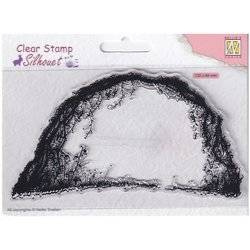 NELLIE'S Transparent Acryl Stempel Motivstempel Clear Stamp - Gartenpergola, Pavillon