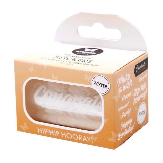 Aufkleber - Dekor Stickers - weiße Untertitel - Studio Light - Hip hip hooray 