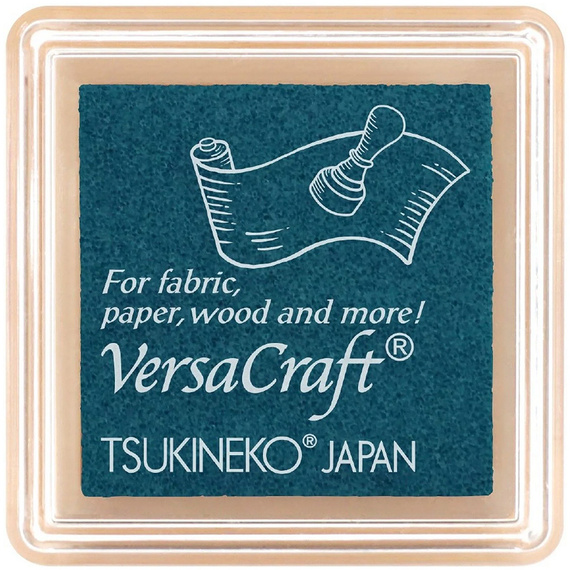 Tsukineko VersaCraft Small Pigmentstempelkissen für Stoff, Leder, Papier - Soda