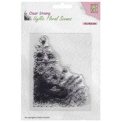NELLIE'S Transparent Acryl Stempel Motivstempel Clear Stamp - Baum Landschaft