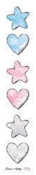 LASEROWE LOVE 5,5x30,5cm Scrapbooking Papier Streifen, Emma Billy 03