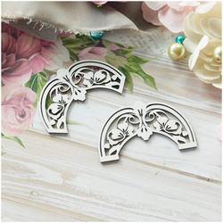 Die Cut Chipboard - Border II 2pc - Kreatywna Pracownia