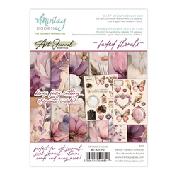 Scrapbooking-Papierblock Art Journal 15 x 20 cm - Mintay - Faded Florals