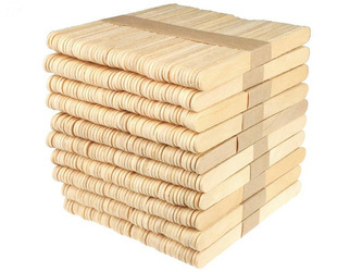 LOVEART DECO Natürliche Eisstiele aus Holz 50 Stück.