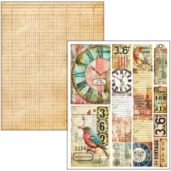 CIAO BELLA Satz doppelseitigen Scrapbooking Papier A4 Mixed Media Book LuMania - Quintessential