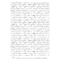 ITD Reispapier Decoupage Bastelpapier Softpapier Serviettentechnik, Handschrift R053