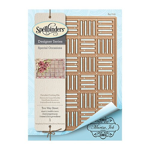 Stanzform Präge Stanzschablone Cutting Die - Spellbinders - Karierter Rahmen "Two Way Street