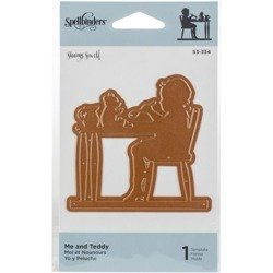 Stanzform Präge Stanzschablone Cutting Die - Spellbinders - Ich &amp; Teddy das Kind und der Teddybär
