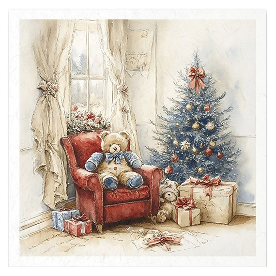 Reispapier-Set - Weihnachtsbaum, Geschenke, Spielzeug - RSM192 - Itd Collection