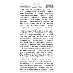 AUFKLEBER - Mintay - Art Journal - Phrases 1 - weiß