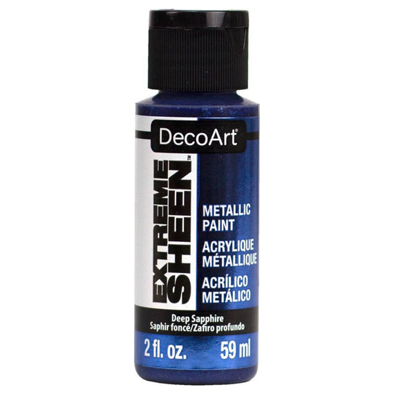 DECOART Extreme Sheen Farbe Acrylfarben Metallic Efffekt 59 ml, Deep Sapphire