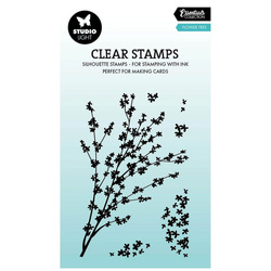 Transparenter Stempel - Studio Light - Flower tree Blumenbaumzweig mit Blumen